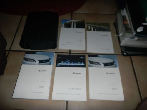 2014 lexus gs350 with navigation owners manual set + free shipping