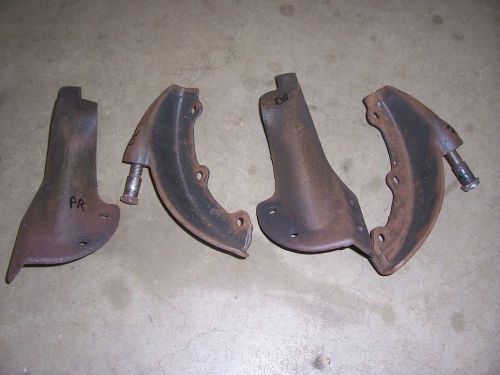 1955-1957 chevrolet station wagon interior rear lower seat hinge bracket set