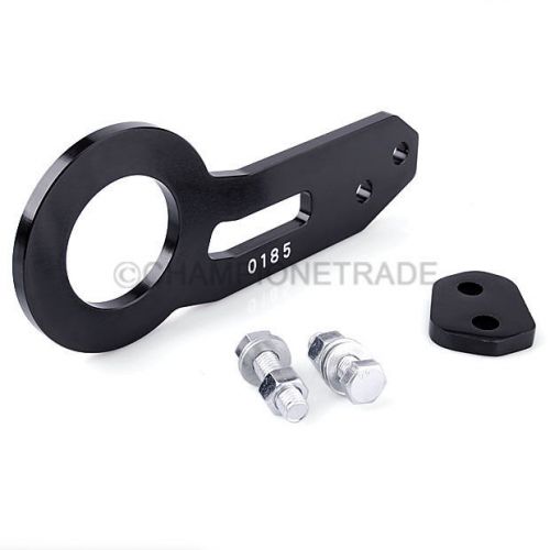 Black rear anodized aluminum cnc tow hook towing hooks for honda civic crv ct