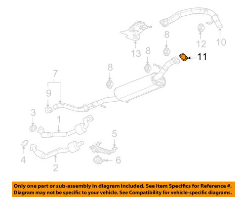 Hummer gm oem 09-10 h3t exhaust-tailpipe gasket 15036012