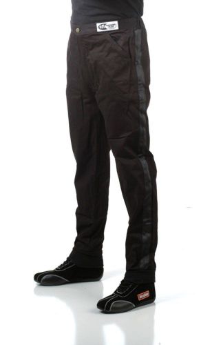 Racequip 112006 single layer xlg black pants imca dirt track