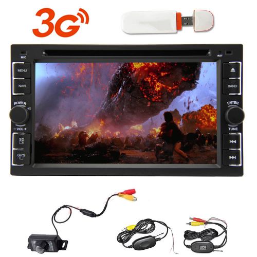 Wcdma 3g car radio double din in-dash dvd 6.2&#034; hd touch screen stereo gps navi