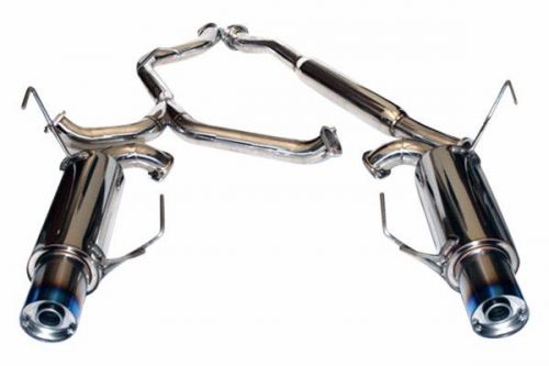 Agency power 304 stainless steel tip catback dual exhaust system ap-ge-170t