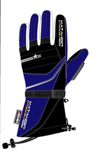 Katahdin frostfire snowmobile gloves blue