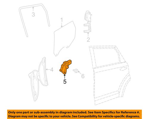 Dodge chrysler oem 10-15 journey front door-window motor 4589151aa
