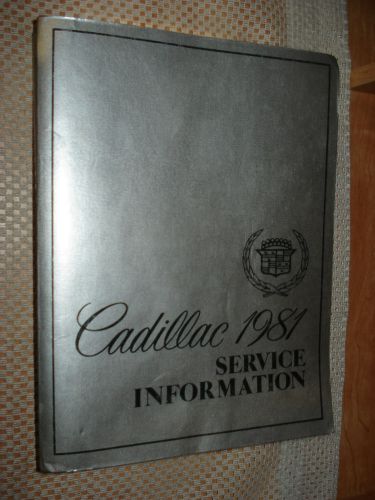 1981 cadillac shop manual original service book rare oem gm repair book