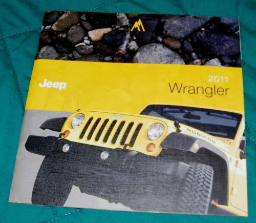 New 2011 jeep wrangler brochure