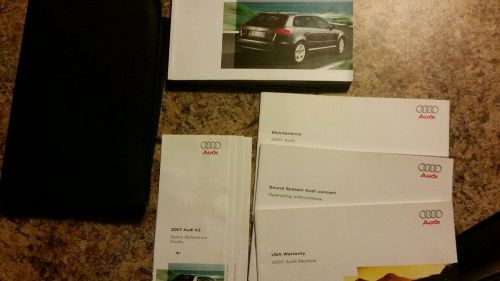 2007 audi a3 owners manual set