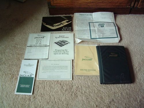 Jaguar xjs xj-s xj-sc owners manual 1983-1988