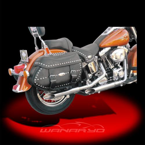 Cycle shack slip-on mufflers, slash-out for 2000-2006 harley softail