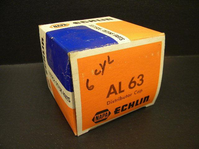 Nos/vintage napa/echlin distributor cap al63 (35-66 nash/jeep/moparpackard)