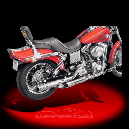 Drag specialties 3" slip-on mufflers, slash out for 1991-2013 harley dyna