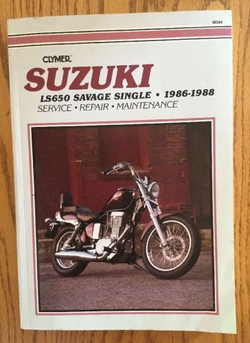 Clymer suzuki ls650 savage single 1986 1987 1988 service &amp; repair manual