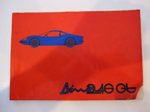 Very rare original 1974 ferrari dino 246 gt spare parts catalogue n. 68/72 02768