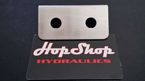 Lowrider hydraulics switch panel 2 hole (stainless)