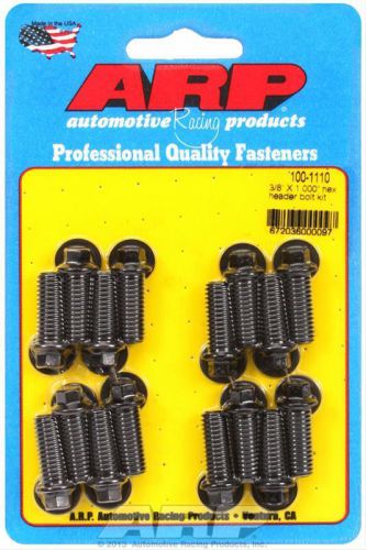 Arp header bolts hex head 5/16&#034; wrench steel black oxide 3/8&#034;-16 1.00&#034; u.h.l.