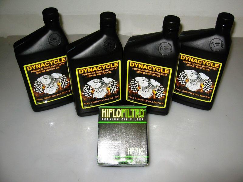 Harley davidson performance oil change kit 20w/50 for harley twin cam crusiers