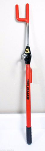 Original red the club for trucks suvs anti theft steering wheel lock with key