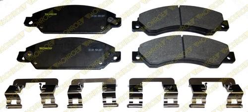 Monroe dx1380 brake pad or shoe, front-monroe dynamics brake pad