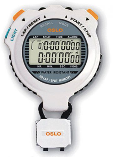 Robic oslo silver 30 p/n 67734 stopwatch 30 dual split memory recall racing joes
