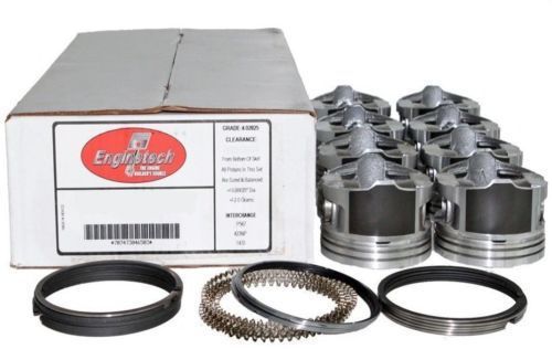 Piston &amp; ring kit ford 4.6l sohc 1999-2011 mustang w x v  enginetech