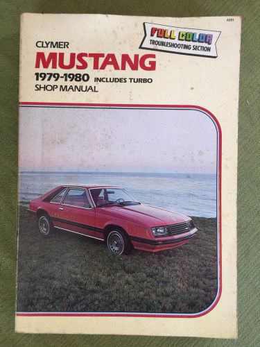 1979 1980 1981 1982 ford mustang repair manual by clymer, includes turbo model