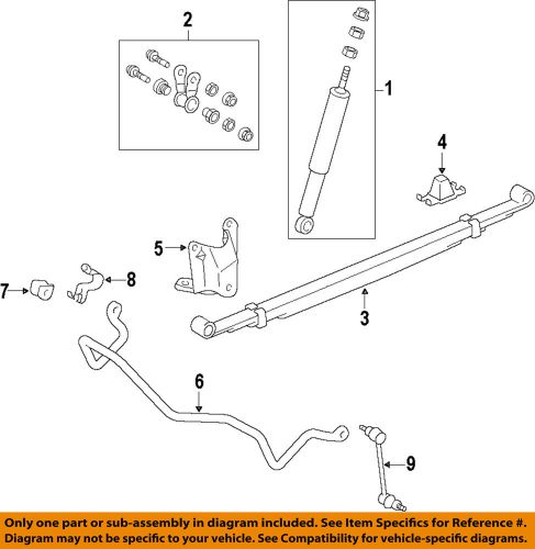 Toyota oem 05-15 tacoma rear suspension-leaf spring 4822004290