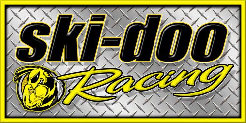 Ski doo snowmobile racing snocross garage banner - racing diamond