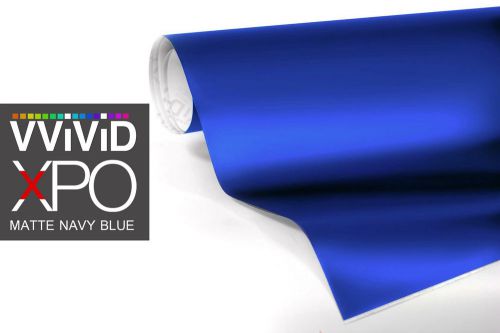 Navy blue matte car vehicle wrap film vinyl 100ft x 5ft sticker  vvivid xpo