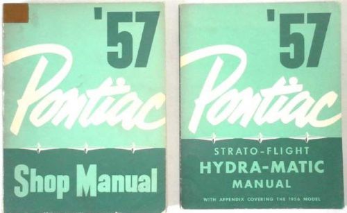 1957 pontiac shop repair manual set  original