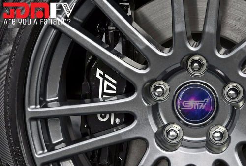 08-14 impreza wrx domed galaxy wheel center cap overlays emblem 56mm - sti logo