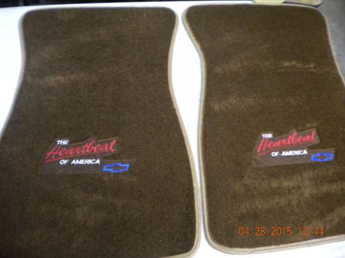 Heartbeat of america saddle floor mats chevelle nova el camino camaro truck ss