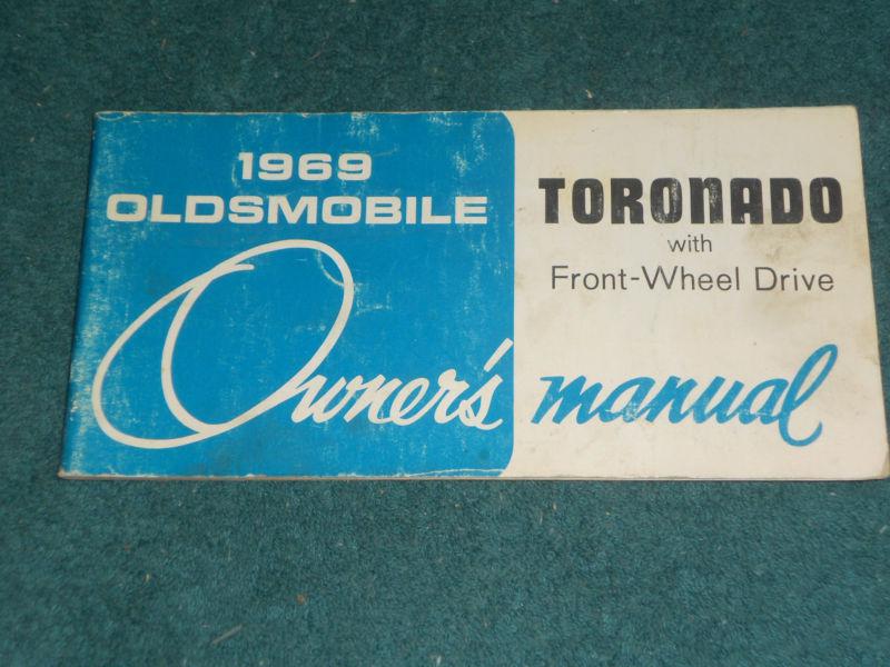 1969 oldsmobile toronado owner's manual / original guide book