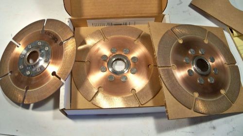 New tilton 7 1/4&#034; 3 disc clutch pack 26 spline late model nascar scca