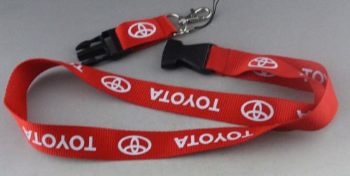 Car logos key chain red lanyard keychain with detachable clasp aa36