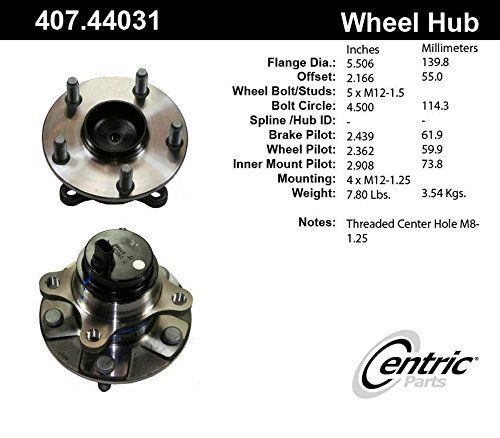 Centric (407.44031) wheel hub assembly