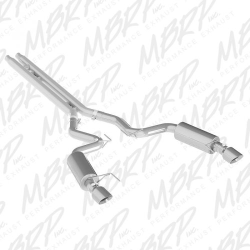 Mbrp alum 3&#034; catback dual street exhaust for 2015 ford mustang gt convertible