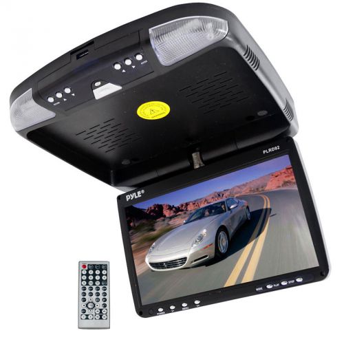 Pyle car audio plrd92 new 9&#034; monitor &amp; dvd player w/ fm modulator ir transmiter