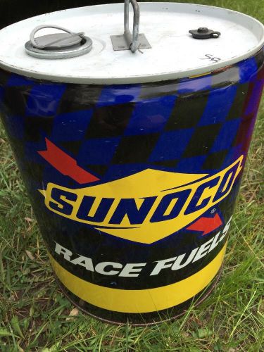 Sunoco racing 5 gallon can gas and oil 116 octane fuel nascar bright graphics