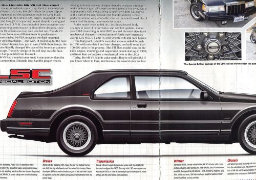 1988 1989 1990 1991 1992 lincoln mk vii lsc color  buyers guide  article
