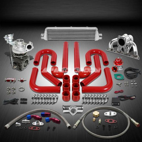 Td05 16g 360hp+10pc turbo charger+manifold+intercooler kit for b-series b16/b18