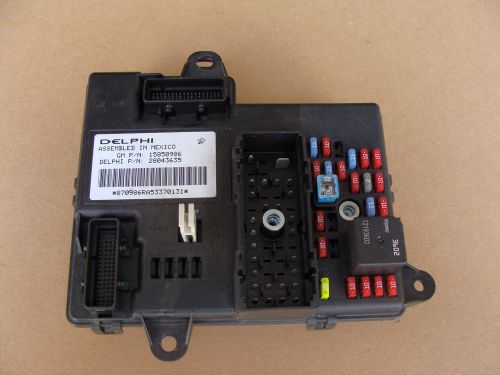 2006 c6 corvette bcm body control module fuse box panel 15850986