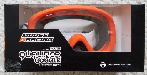 Moose racing youth qualifier goggles 2601-1900 orange black