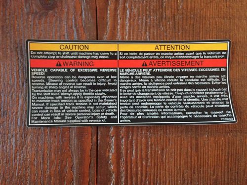 Nos polaris oem snowmobile warning decal classic edge indy frontier xc sp le