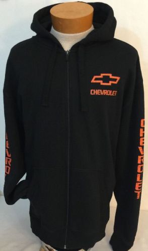 Big mens 2x xxl chevrolet zip up hoodie champion brand distressed logo chevy