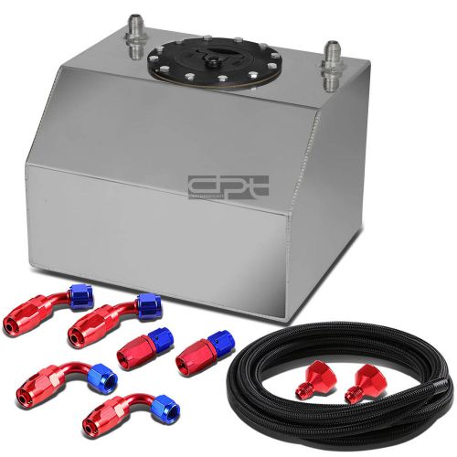 4 gallon lightweight aluminum race reserved tank+cap+level sender+nylon line kit