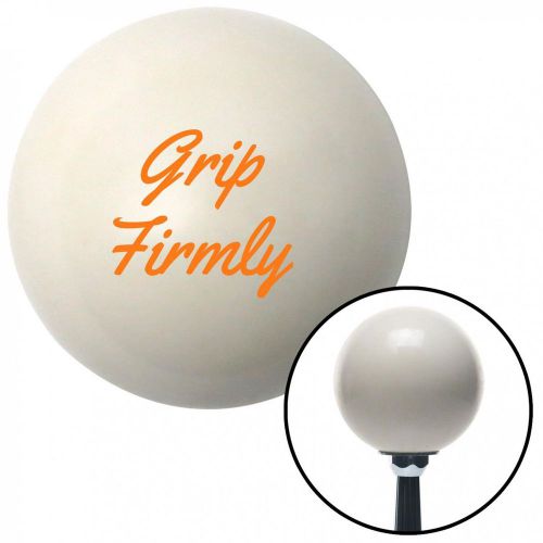 Orange grip firmly ivory shift knob with 16mm x 1.5 insertoe pull knob