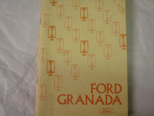 1975 ford granada original owners manual used