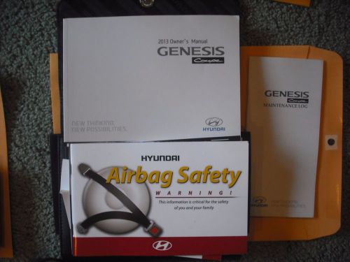 2013 hyundai genesis coupe   owners manual &amp; case