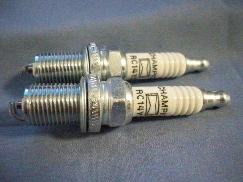 Set of 2, rc14yc champion spark plugs